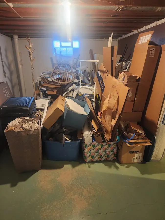 Roll-off dumpster container at job site for 20 Yard Dumpster Rental in Nashville